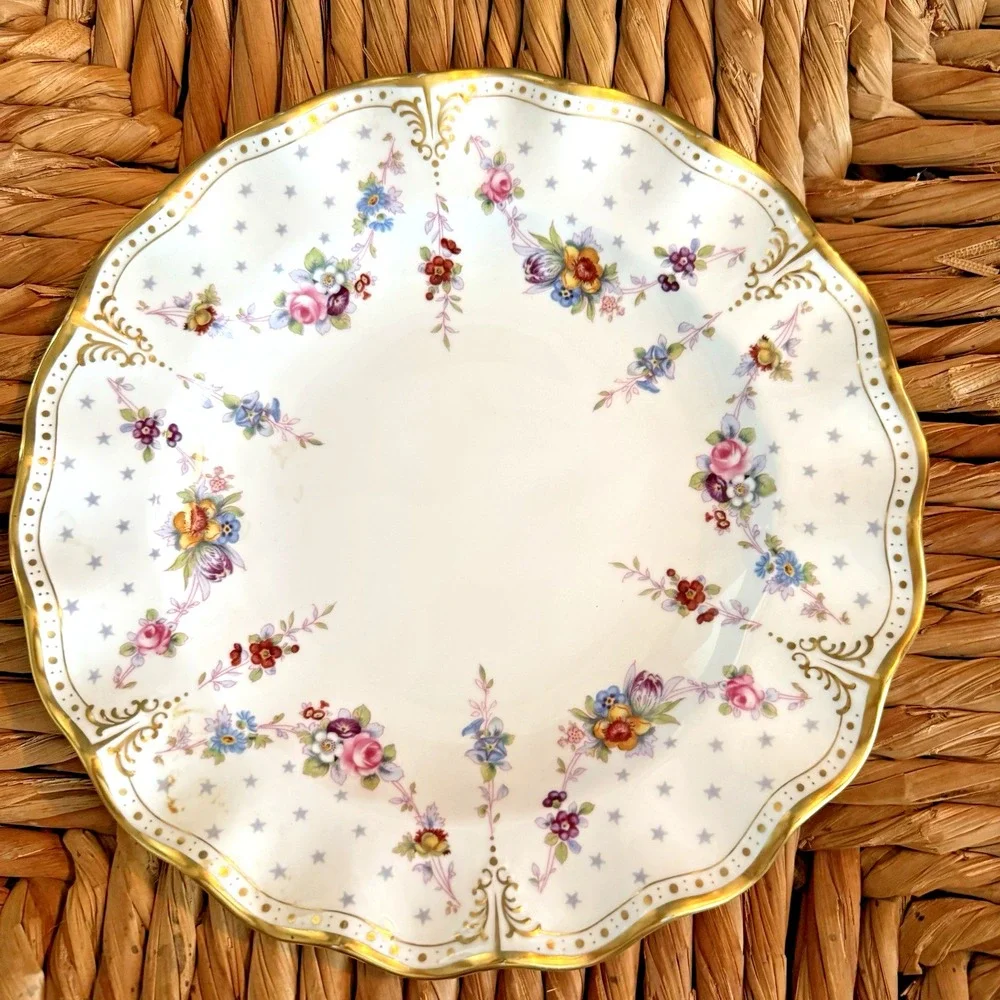 Royal Crown‎ Derby Royal Antoinette Dinner Plate 7019225 English Bone China 10